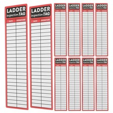  10PCS Ladder Inspection Labels: Safety Inspection Stickers for Indoor Outdoor
