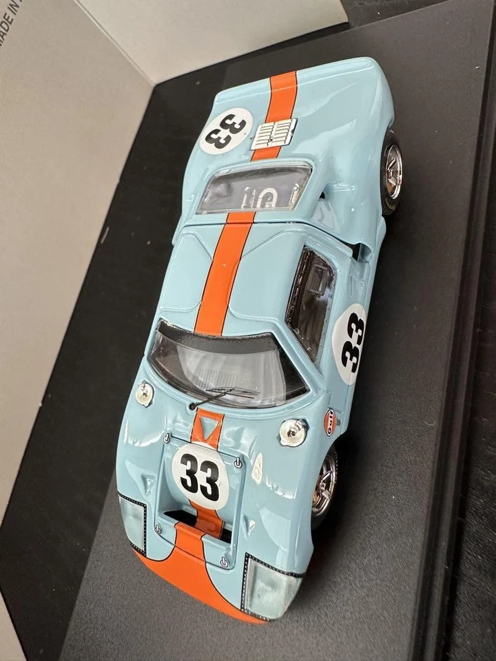 Raro Bang 1:43 Ford GT40 #33 Hecho a Mano Diecast Modelo de Coche Coleccionable con Caja Foto 2 de 4