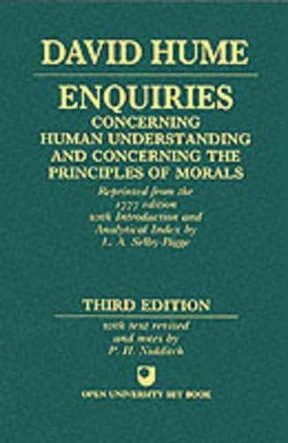 Enquiries Concerning Human Understanding and Concern... by Hume, David Paperback