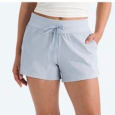 The North Face Womens Aphrodite 2.0 Shorts Light Blue XL Herringbone FlashDry