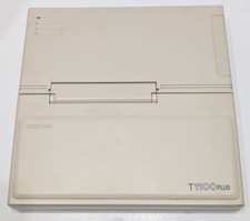 TOSHIBA T100 PLUS LAPTOP - PA7042U - TESTED / WORKS - MANUAL - AC ADAPTER - DOS
