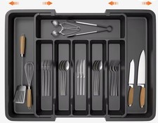Image of 1, 2 or 3Pack Expandable Drawer Organiser – Adjustable Tray – Multi‑Buy Bundle