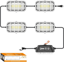 50ft Led Construction String Lights 7500lm Waterproof Temporary Work Lights 50ft Led Construction String Lights 7500lm Waterproof Temporary Work Lights