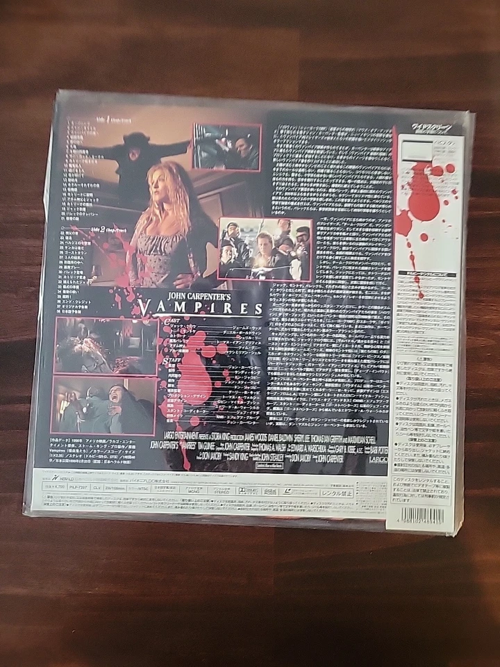 John Carpenter's Vampires Laserdisc Japan Only PILF-7397 James Woods 1999 AC3 WS - Bild 2 von 2