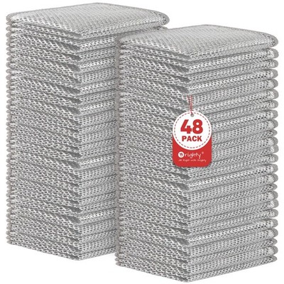 Multipurpose Wire Dishwashing Rag, 48 Pcs Non-Scratch Wire Dish Cloths for We...