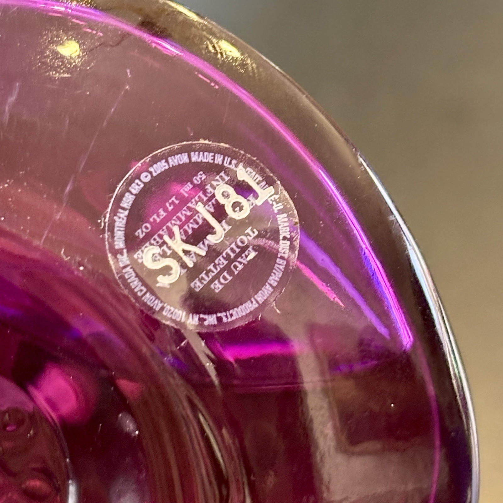 Avon mark Karmala Eau de Toilette 1.7 oz FULL Old Stock Purple Bottle perfume