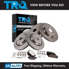 TRQ Front & Rear Brake Pad & Rotor Kit Ceramic Fits 2020-2021 Toyota Highlander