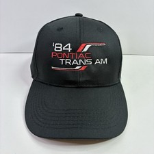 1984 Pontiac Trans Am Hat 84 Black Red Baseball Cap Firebird Embroideredread