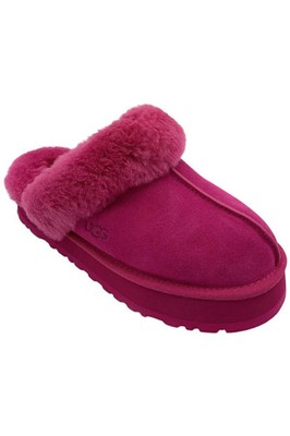 UGG Women's Disquette Slippers Dark Peony | eBay