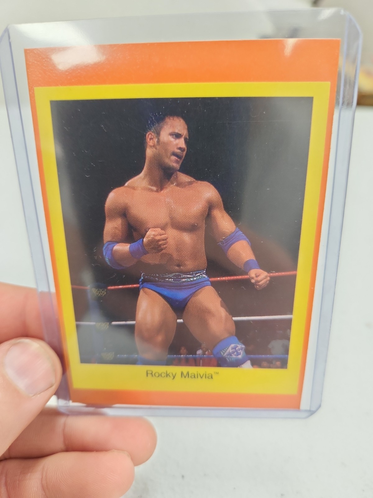 1997 Rocky Maivia Rookie Card WWF The Rock Dwayne Johnson Cardinal Trivia