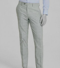 Bar III Men's Green Linen Slim-Fit Suit Pants Size 30W 32L