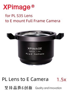 XPimage 1.5x Optics Adapter for PL Super 35 Lens to Sony E FE Full Frame Camera