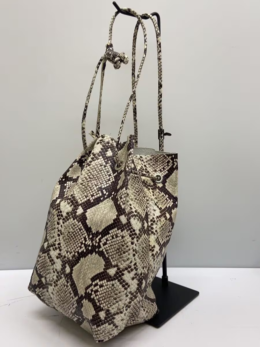 A.la Malva Drawstring Bag -- Animal Python Print - image 2