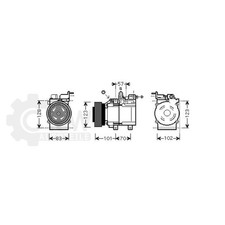 AVA QUALITY COOLING Kompressor Klimaanlage für Hyundai Tucson KIA Sportage