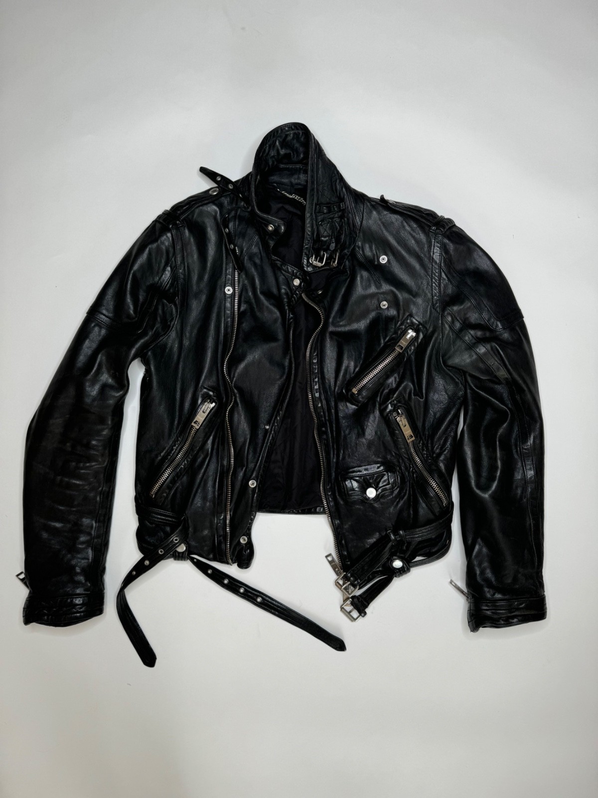 burberry prorsum ss11 leather biker jacket
