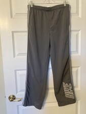 Vtg Nike Spell Out Sweats Jogger Athletic Pants Gray RN 56323 Large 14-16 See 