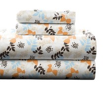 Heavy Weight Flannel Sheet Set, Full, Winter Breeze - Warm  Cozy - 100 Cott...