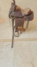 western saddle with stand used