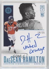 2018 Panini Encased Scripted Signatures Sapphire 14/25 DaeSean Hamilton Auto 0c3