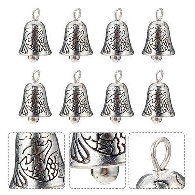 20 Pcs Glöckchen Anhänger Leichtmetall -Schmuckzubehör DIY-Schmuckzubehör