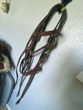 Tory Leather Halter Bridle with reins FREE SHIPPING