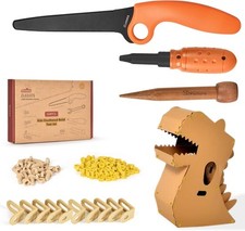 Cardboard Construction Tool Kit 163 Pieces-Educational Toys for at-Home Play...