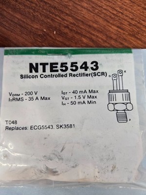 NTE5543 Silicon Controlled Rectifier (SCR)