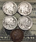 1924 1925 1926 1936 Buffalo Nickels & Indian Head Cent