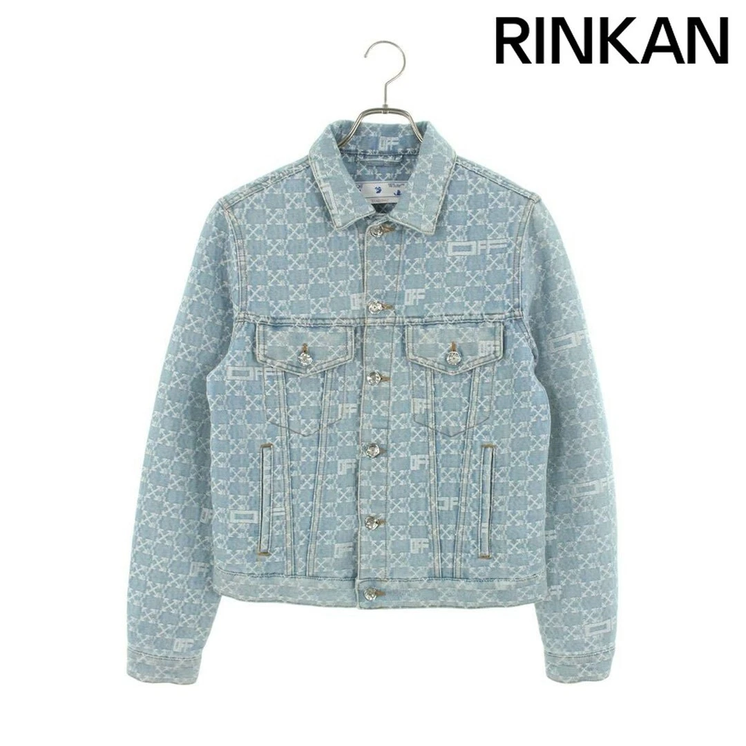 Giacca denim Off white OWYE012F22DEN004 logo modello totale donna 40 usata 3bf433