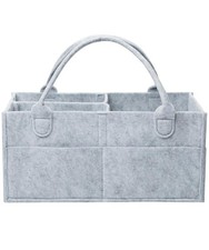 Mr. Pen- Baby Diaper Caddy Organizer, Grey, Large, 1 Pack, Gray