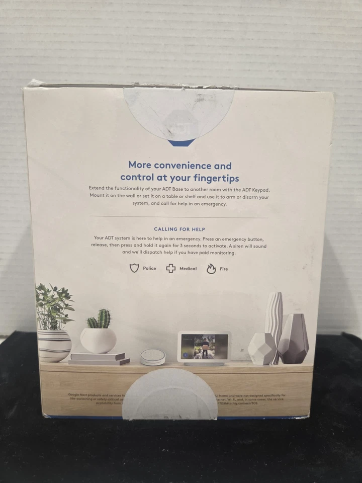 Bonito Nuevo Teclado Caja Abierta NOS Azul por ADT para Sistema de Seguridad SKP5R0-01 - Blanco Foto 3 de 4