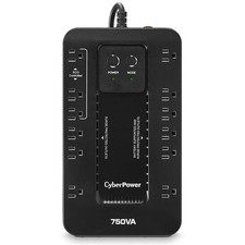 CyberPower Ecologic EC750G Compact 12 Outlets 750VA 450W UPS, ECO Mode