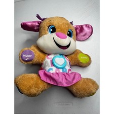 Fisher-Price Laugh Learn Smart Stages Sis Plush Puppy Interactive Toy Pink