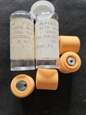 2 Pair Vintage 1/24 Slot Car NOS Camen Race Tires "For The Pro"3/32x.760 W/ Hubs