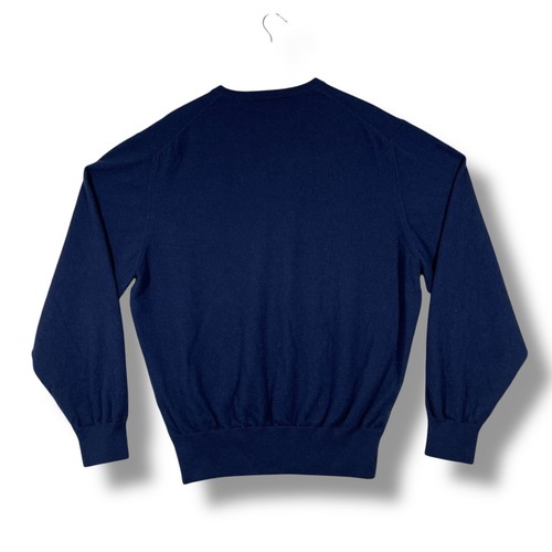 Peter MIllar Cashmere Knit Sweater Mens XL Navy Blue Soft V Neck Preppy Luxury - Picture 4 of 7