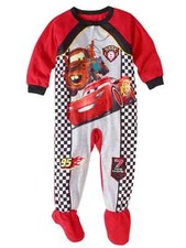 Disney Cars Lightning McQueen Footed Sleeper Blanket Pajama Boy Size 5T