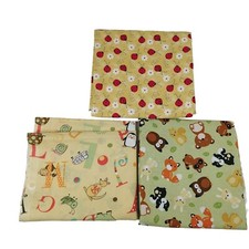 Cotton Print Fabric 3 Design Pieces Childrens Prints Over 2.5 Yards Total