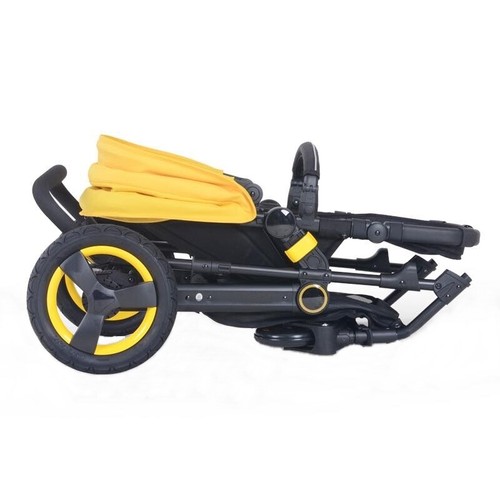 Carrito de Bebé Boombay. Sillita de paseo+capazo. Boombay Yellow color amarillo. - Imagen 4 de 8