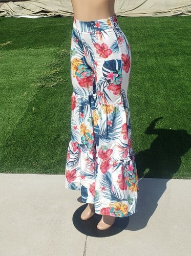 Womens Pants Multi-Colored Floral Print - Picture 7 of 14