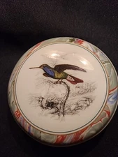 The Bombay Comp.“HUMMINGBIRDS OF THE WORLD” PORCELAIN TRINKET BOX 1990