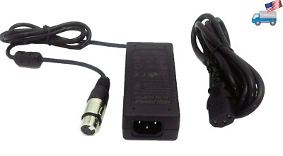 HIGH POWER  XLR 4-Pin 12V 5A 60W Video Camera Audio Pro AC Adapter Supply