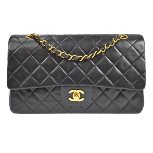 Chanel Black Lambskin Medium Classic Double Flap 3248952 78785 - Picture 1 of 14