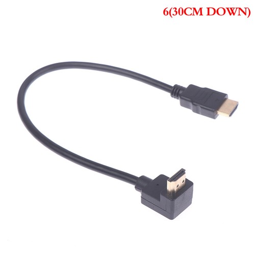 High Speed 4K HDMI 2.0 Cable 90 Degree Angled Extension Cable For PS4 TV} - Photo 17/17