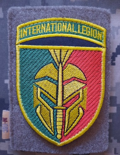 Ukraine War Set 4 Army Patch International Legion Tactical Insignia Badge Hook - Picture 8 of 12