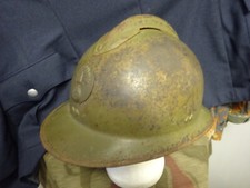 Francia militaire francais elmetto Adrian WW II casque regis ultima elmetto acciaio