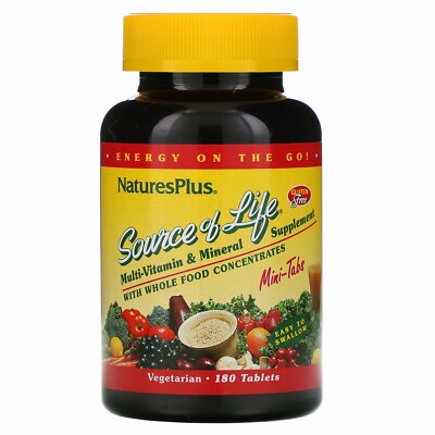 Nature's Plus, Multivitamin- & Mineralstoffpräparat mit Vollwertkostkonzentraten, 