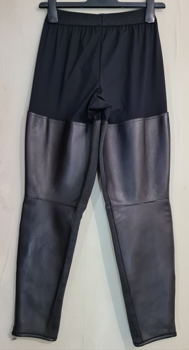 Legging Dsquared2 Surfer Gang Rave Noir Taille L - Pantalon Jogger Avec Zip à La Cheville, Fabriqué En Italie