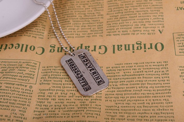 wolverine tag necklace