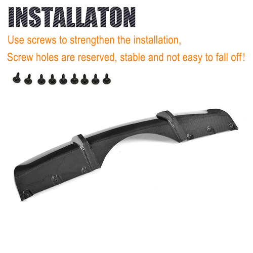 Diffusore carbonio diffusore posteriore spoiler per BMW X5 F15 M pacchetto paraurti 2014-18 - Foto 10 di 11