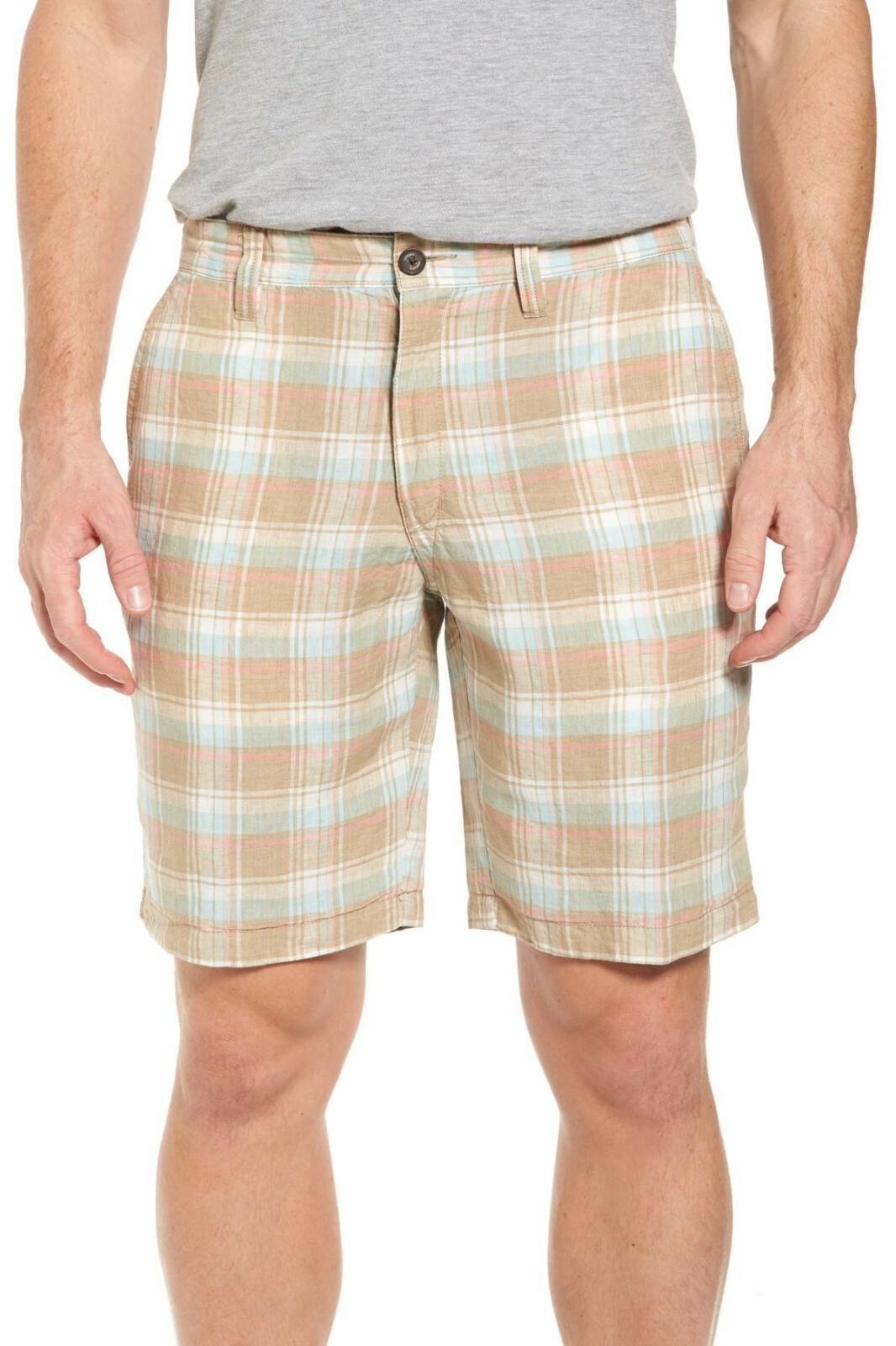 Tommy Bahama Plaid De Leon Reversible Shorts Stone Khaki Size 30 MSRP 115 12990₽